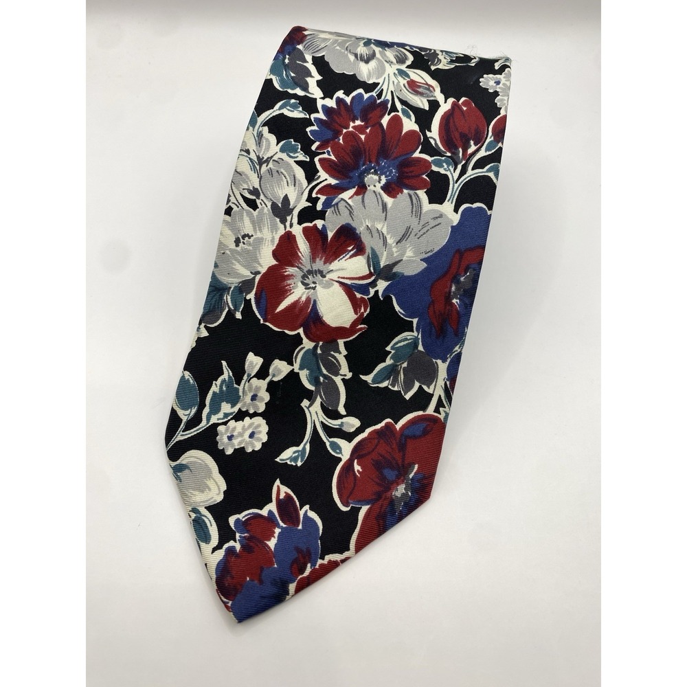 Vintage Bert Pulitzer Collectors Edition 100% Silk Floral Men's‎ Neck Tie USA